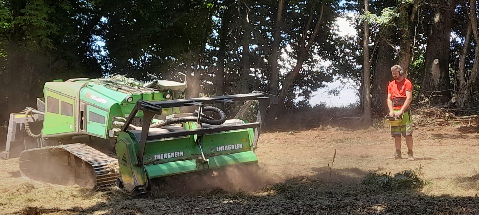 Broyage forestier dans le Jura — SAS POLYVIER